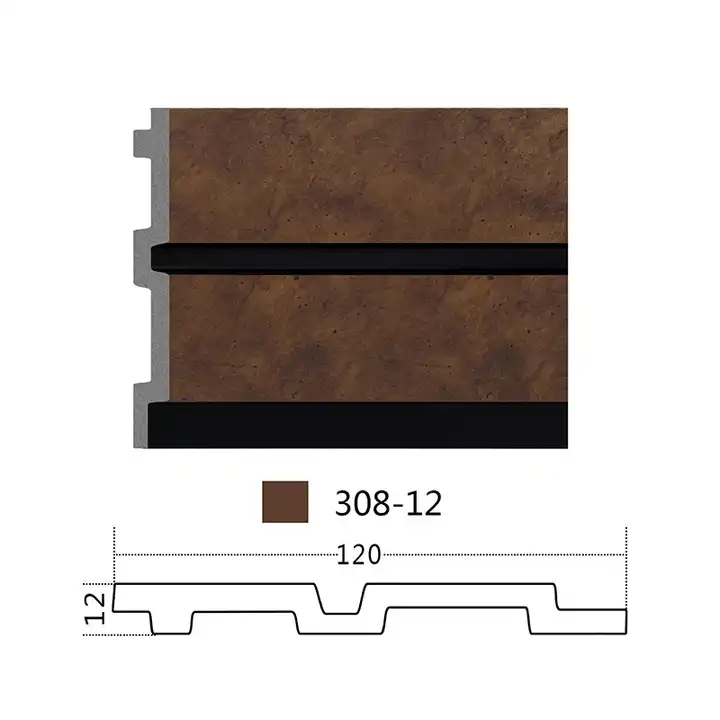 New Hot Selling PS Wood Facing Polystyrene Building Decoration Board Wall Panels 308-12