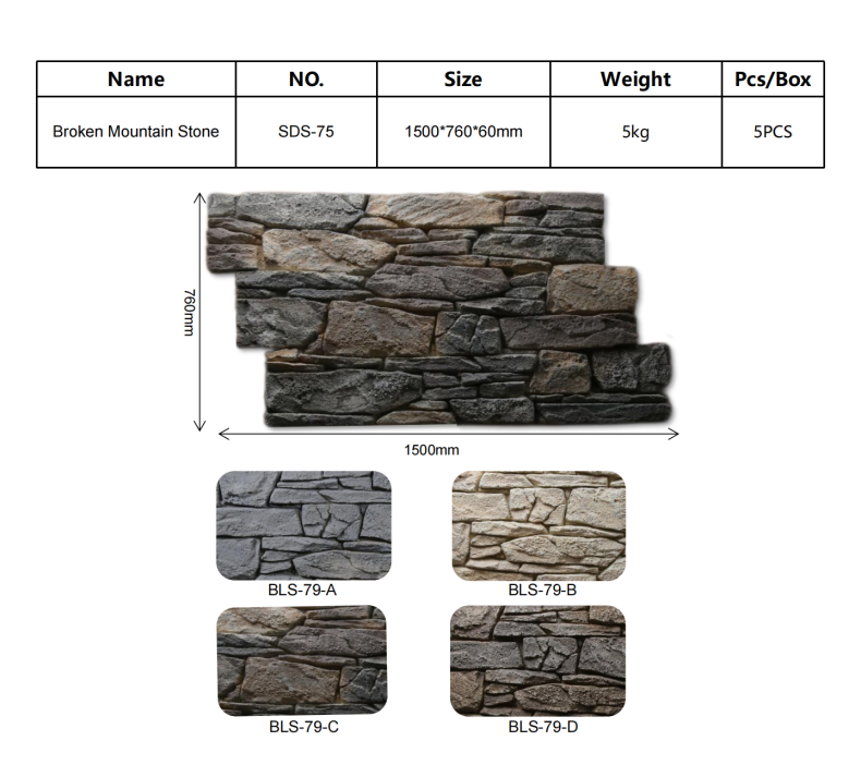 Broken Mountain Fortress Stone