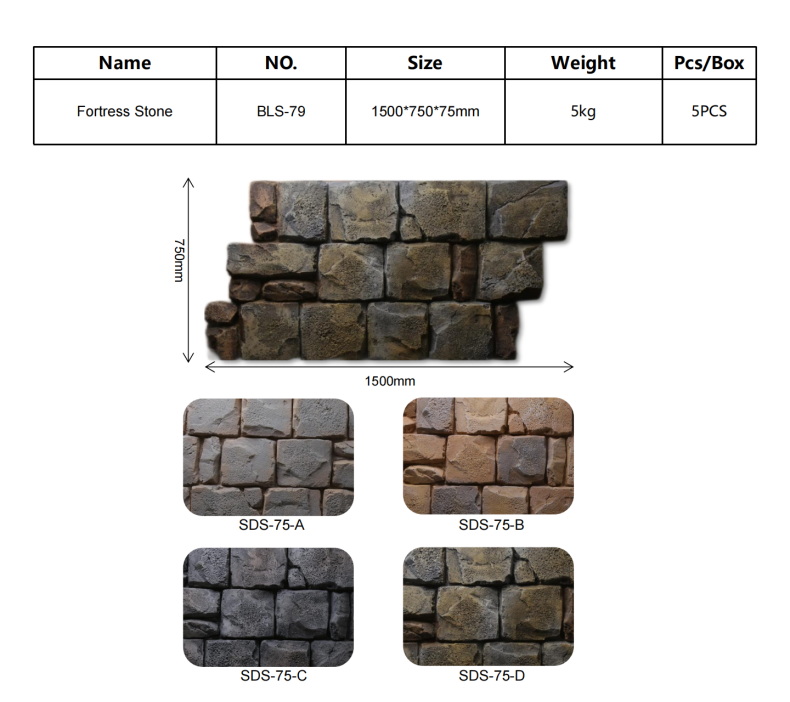 Broken Mountain Fortress Stone