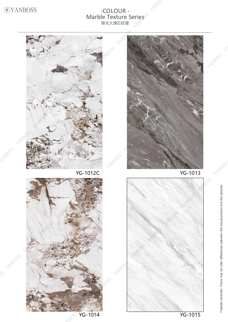 Nano Environmentally Friendly Wall Panels Marble Texture Series 1-25