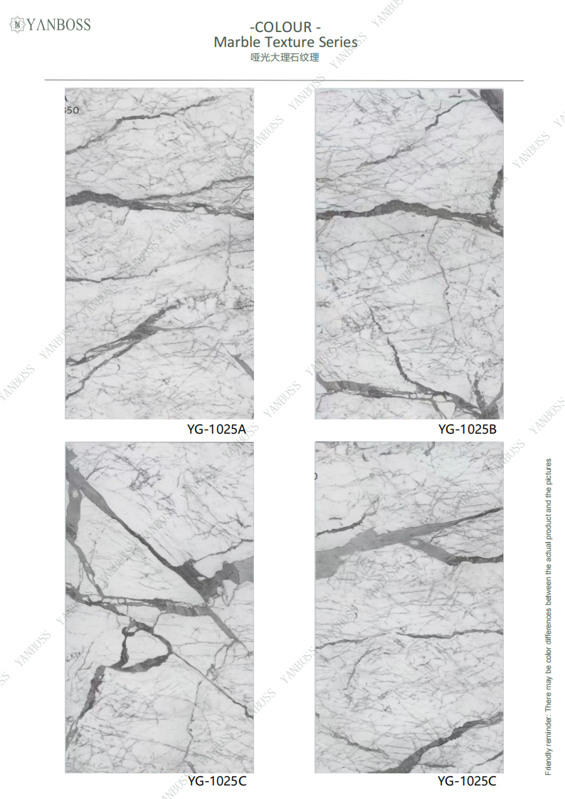 Nano Environmentally Friendly Wall Panels Marble Texture Series 1-25