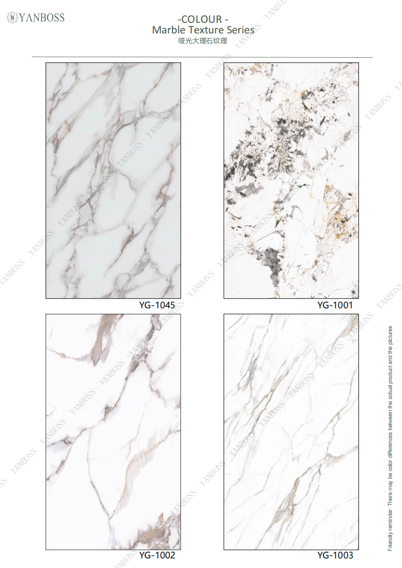 Nano Environmentally Friendly Wall Panels Marble Texture Series 1-25