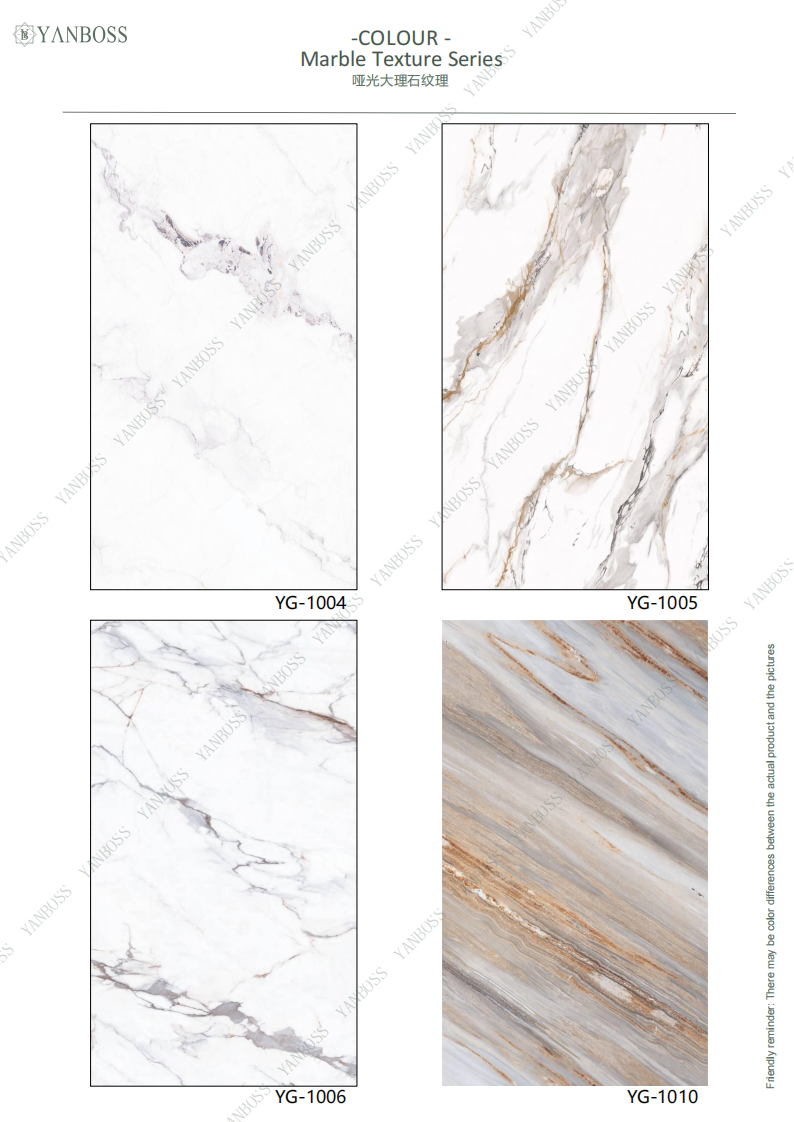 Nano Environmentally Friendly Wall Panels Marble Texture Series 1-25