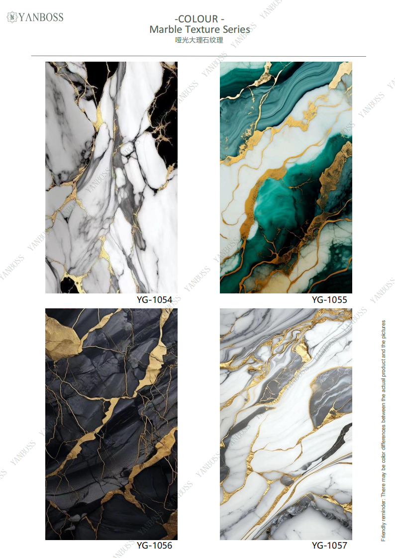 Nano Environmentally Friendly Wall Panels Marble Texture Series 1-25