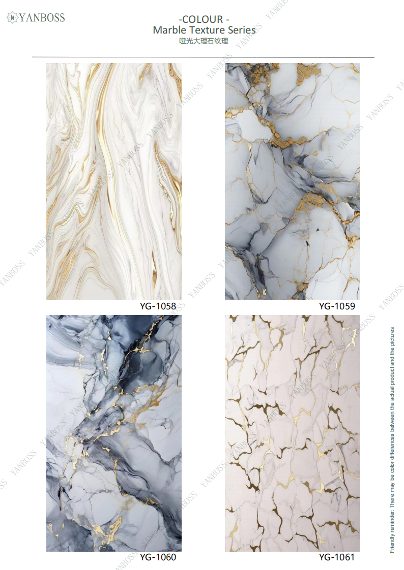 Nano Environmentally Friendly Wall Panels Marble Texture Series 1-25