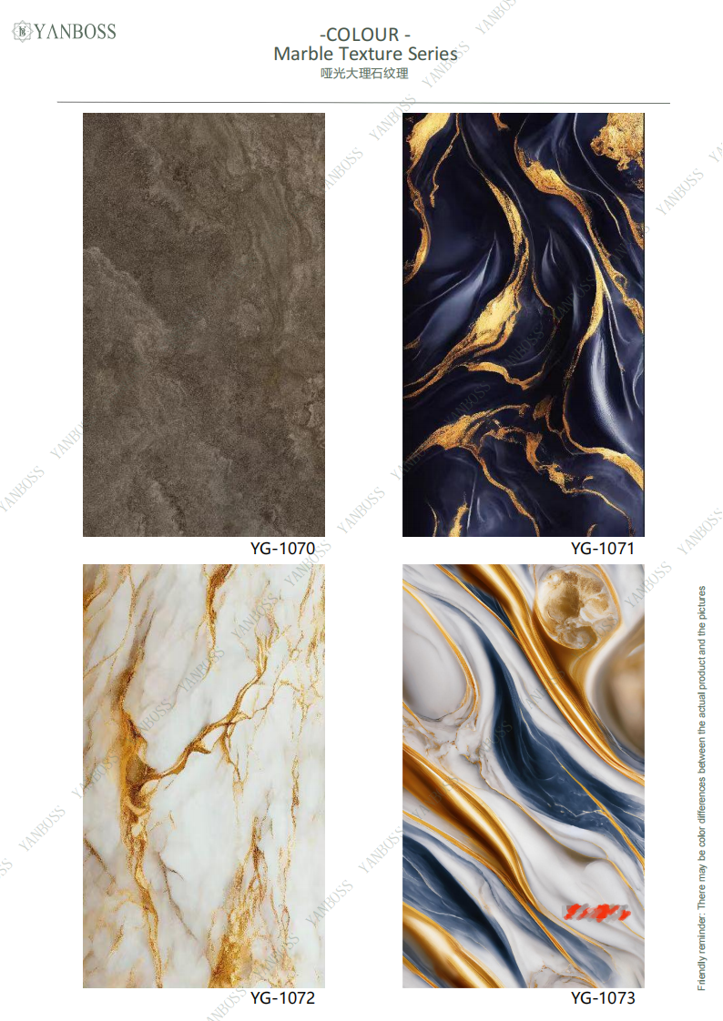 Nano Environmentally Friendly Wall Panels Marble Texture Series 25-48