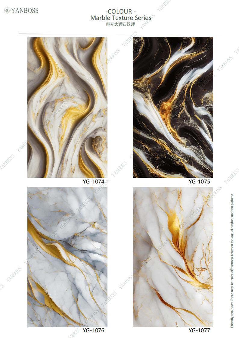 Nano Environmentally Friendly Wall Panels Marble Texture Series 25-48