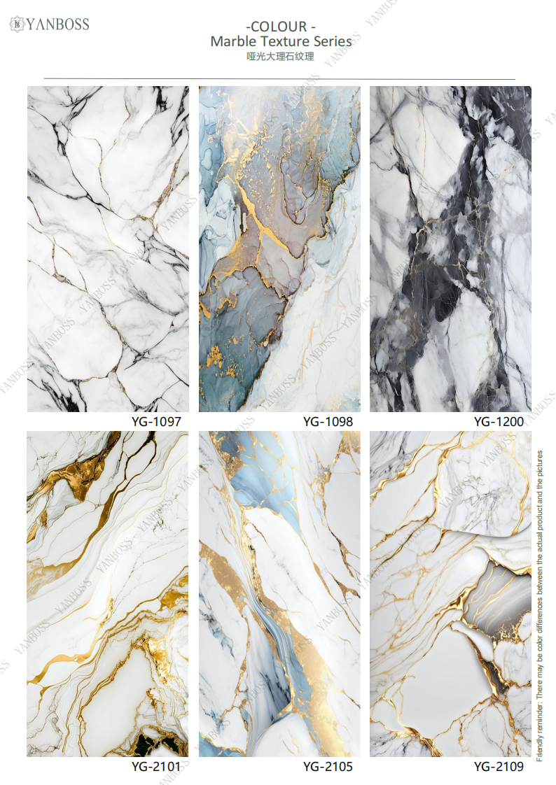 Nano Environmentally Friendly Wall Panels Marble Texture Series 25-48