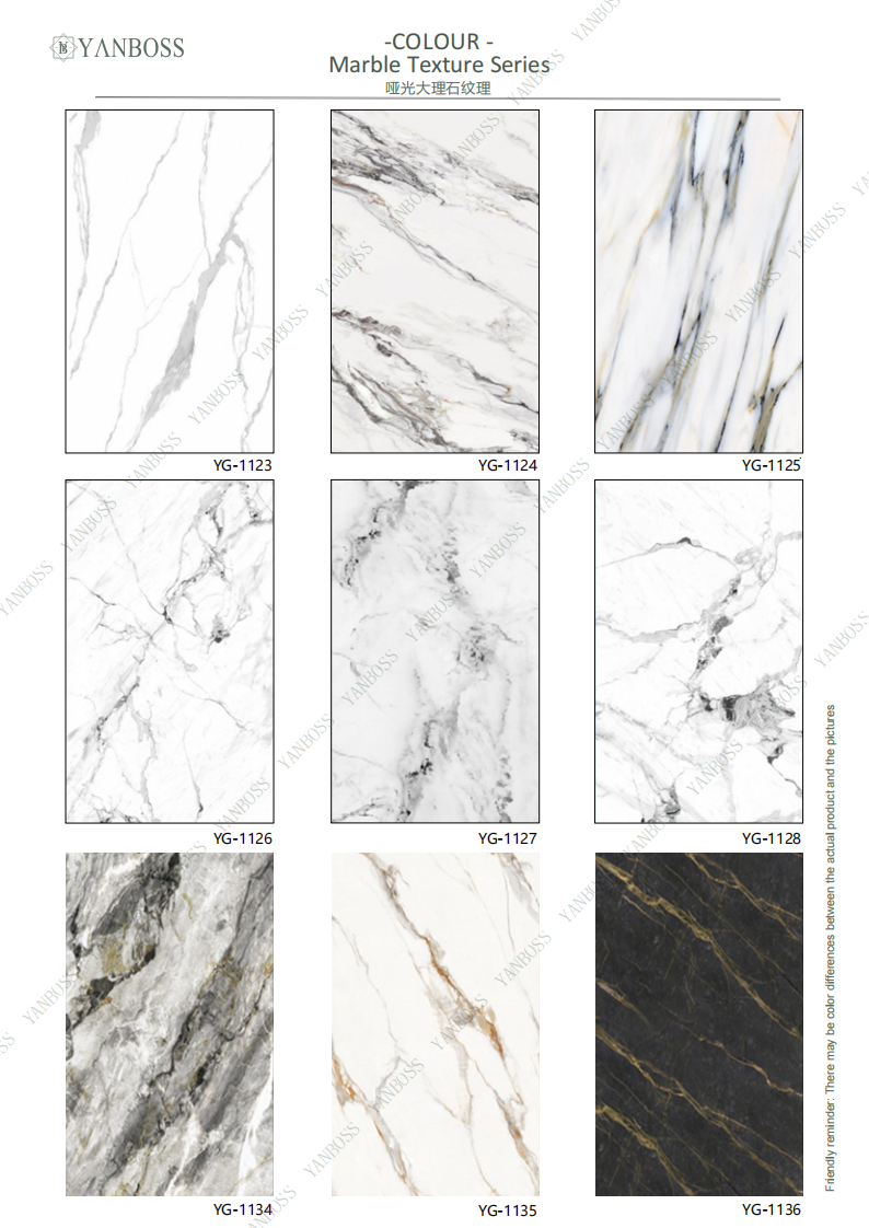 Nano Environmentally Friendly Wall Panels Marble Texture Series 25-48