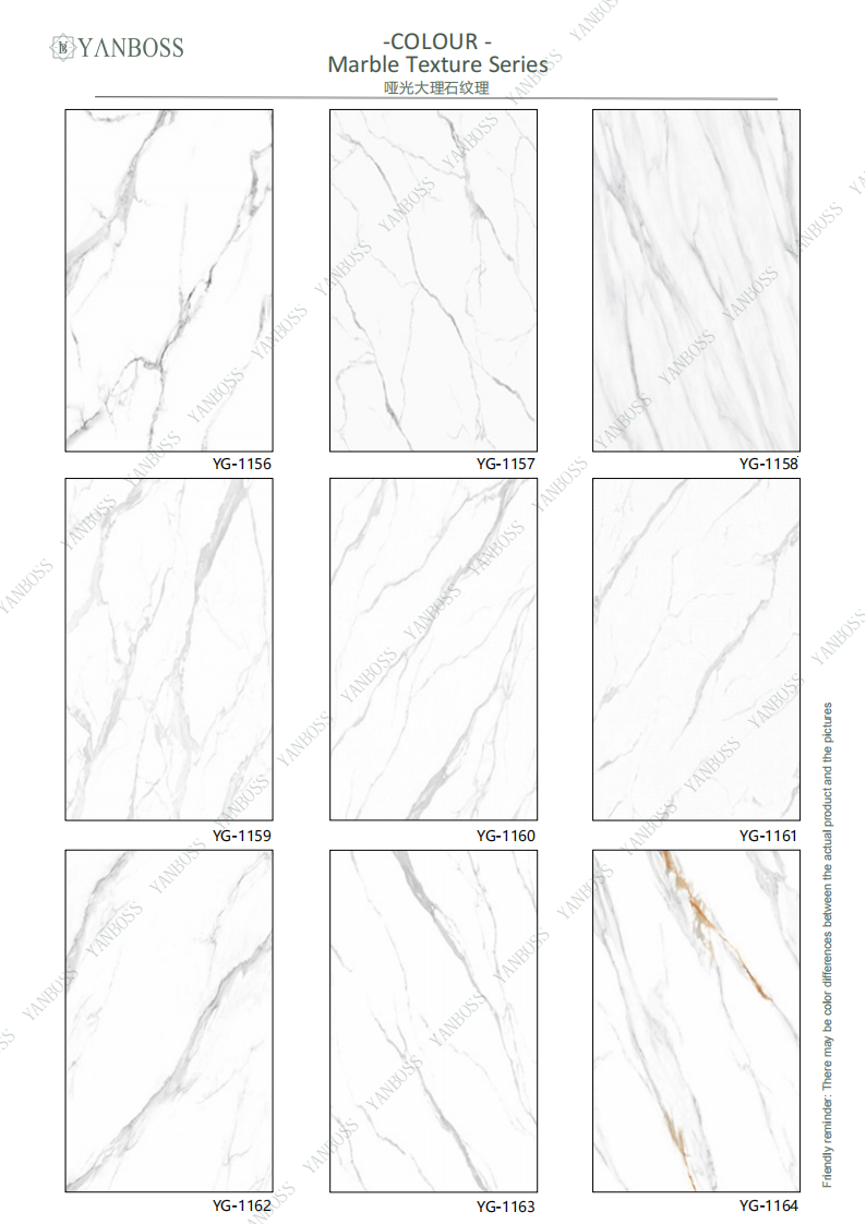 Nano Environmentally Friendly Wall Panels Marble Texture Series 25-48