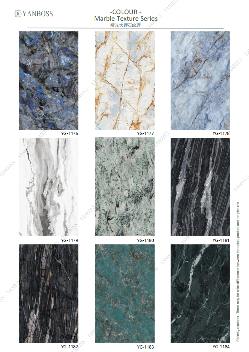 Nano Environmentally Friendly Wall Panels Marble Texture Series 25-48