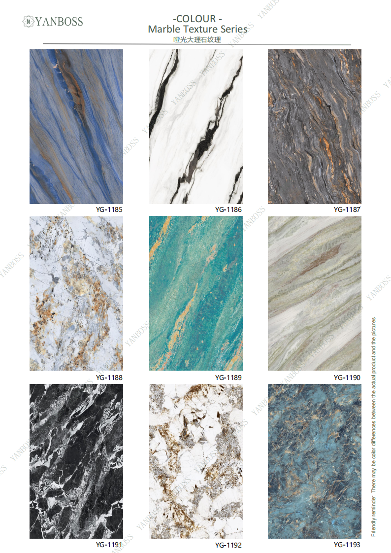 Nano Environmentally Friendly Wall Panels Marble Texture Series 25-48