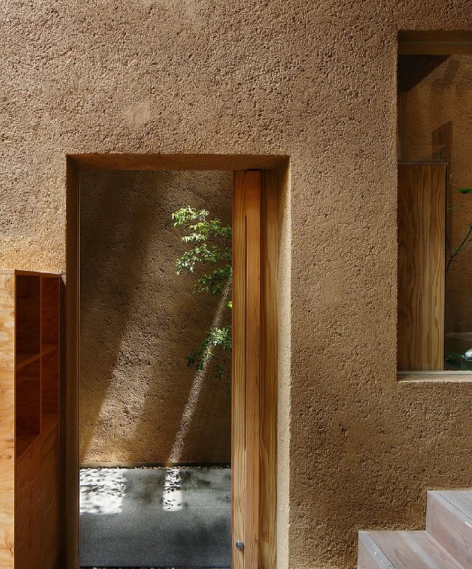 Rammed earth version decoration style